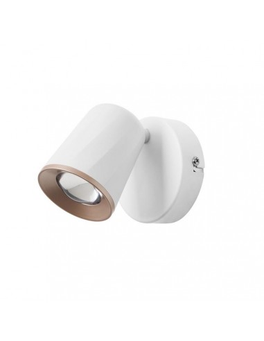 Foco leroy MERLIN 10 x led 5.2w blanco cobre mate DE-0436-BLA LEDS C4, Lámparas modernas