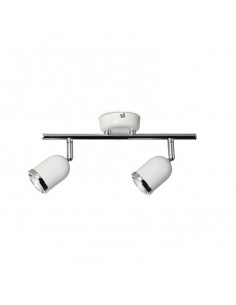 Foco IDEA DE-0192-BLA 2x GU10 blanco cromo, Lámparas modernas