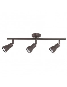 Proyector SAFRAN DE-0227-MAR 3x GU10 marrón, Lámparas rústicas