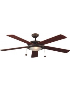 Ventilador de techo moderno FARO MANILA 33192 132cm marron 2xE14, Ventiladores faro