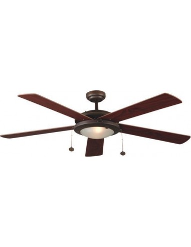 Ventilador de techo moderno FARO MANILA 33192 132cm marron 2xE14, Ventiladores faro