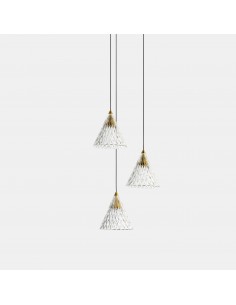 Lampara colgante Veneto 15-7590-14-DO Leds c4 led 15w 1555 lm oro blanco mate, Lámparas modernas