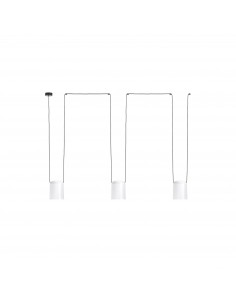 Lámparas colgantes modernas ATTIC 00-7398-05-14 Leds c4 3xE27 blanco mate negro mate, Lámparas modernas