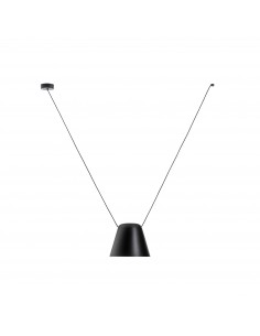 Lámpara colgante moderna ATTIC 00-7393-05-05 Leds c4 1xE27 negro mate, Lámparas modernas