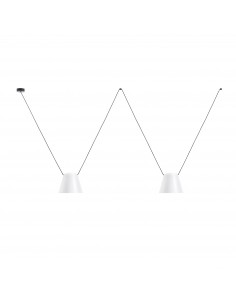 Lámparas colgantes modernas ATTIC 00-7401-05-14 Leds c4 3xE27 blanco mate negro mate, Lámparas modernas