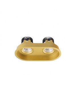 Acces. PLAY OPTICS marco doble ajustable dorado 71-6147-23-00 LEDS C4, Portalámparas y accesorios