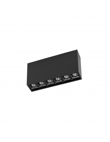 Plafon de techo BENTO 15-7191-60-MS Leds c4 led 12.2w 1080 lm negro, Superficies