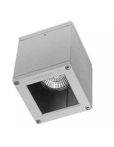 Plafón exterior AFRODITA 15-9480-34-37 LEDS-C4 1xGU10 gris 9x9cm IP54, Plafones exterior