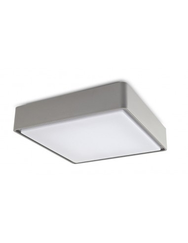 Plafón exterior KÖSSEL 15-9778-34-CD LEDS-C4 led 6w 3000k gris 22x22cm IP65, Plafones exterior