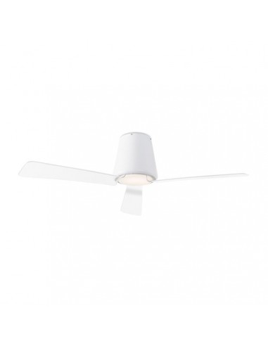 Ventilador GARBI led 18w blanco mate 30-5378-14-F9 LEDS C4 Ø132cm motor DC, Ventiladores de techo con luz