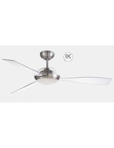 Ventilador SIROCCO niquel 30-7657-81-EC LEDS C4 Ø132cm motor DC, Ventiladores de techo con luz