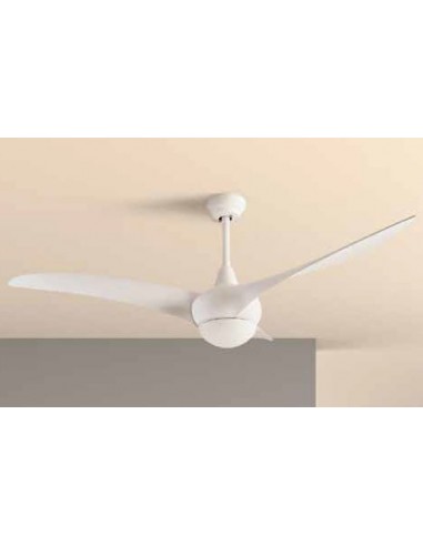 Ventilador HELIX blanco VE-0002-BLA LEDS C4 Ø132cm motor DC, Ventiladores de techo con luz