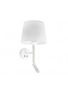 Estructura para aplique Savoy 20302 Faro blanco 1xe27 lector led 3w, Armazones para lámparas