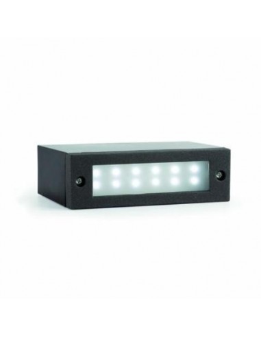 Empotrable exterior FARO INDI 70632 indi-1 gris oscuro 12 led 0.08w - Empotrables exterior, Empotrables exterior