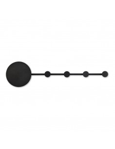 Aplique-perchero HAN 01001 FARO negro led 6w 2700k, Lámparas modernas