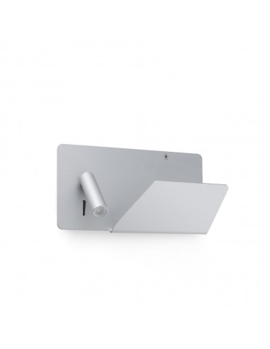 Aplique de pared SUAU 62123 FARO derecha gris plata usb led 3w 3000k, Lámparas modernas