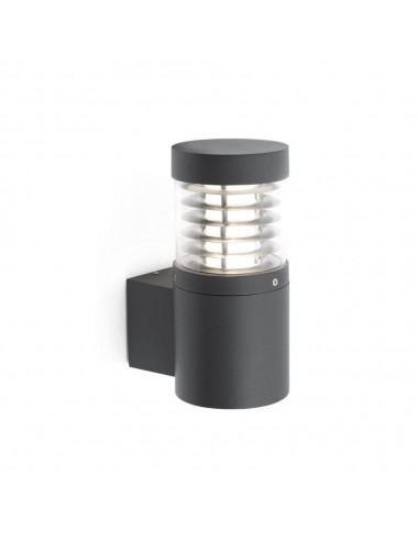 Aplique exterior FARO GIZA 70766 gris oscuro led 12w 3000k IP54, Apliques exterior