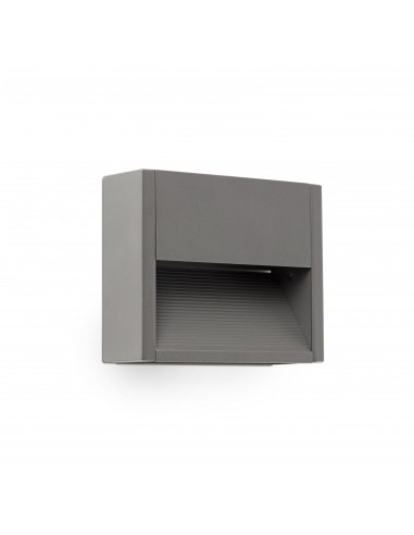 Aplique exterior Grada-1 70906 Faro gris oscuro led 3w 3000k, Apliques exterior