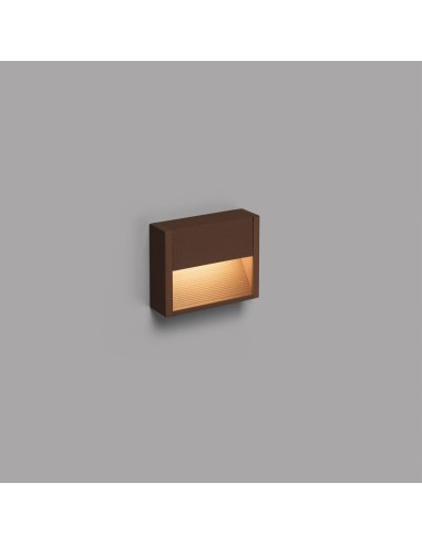 Aplique exterior Grada-1 70907 Faro marron oxido led 3w 3000k, Apliques exterior