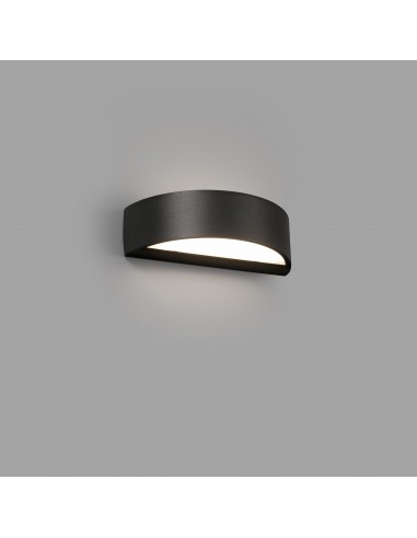 Apliques exterior OVAL 71276 FARO gris oscuro led 10w 3000k, Apliques exterior