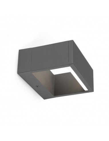 Aplique exterior FARO ALP 74450 gris oscuro led 6w 3000k IP54, Apliques exterior