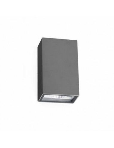 Aplique exterior FARO LING 70812 ling gris oscuro 2 led 6w 4000k - Apliques exterior, Apliques exterior