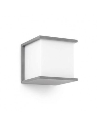 Aplique exterior FARO KUBICK 70715 kubick gris 1l e27 - Apliques exterior, Apliques exterior