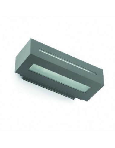 Aplique exterior FARO WEST 70888 west-1 e27 ip 54 gris oscuro - Apliques exterior, Apliques exterior