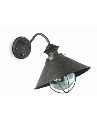 Aplique exterior FARO NAUTICA 71110 nautica clasico marron oxido 1l e27, Apliques exterior