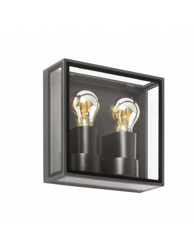 Aplique exterior Pomo 71306 Faro gris oscuro 2xe27, Apliques exterior