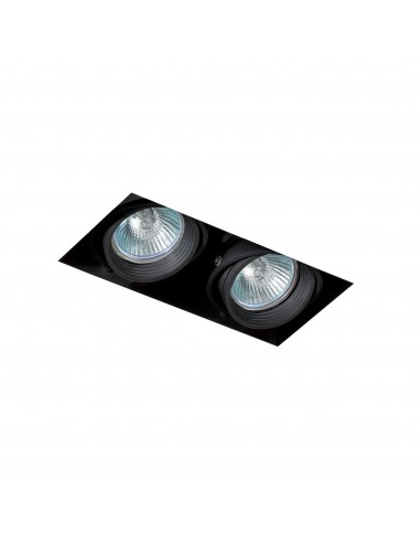 Foco empotrable Falcon 03100502 Faro sin marco 2 x gu10 50w negro, Lámparas modernas