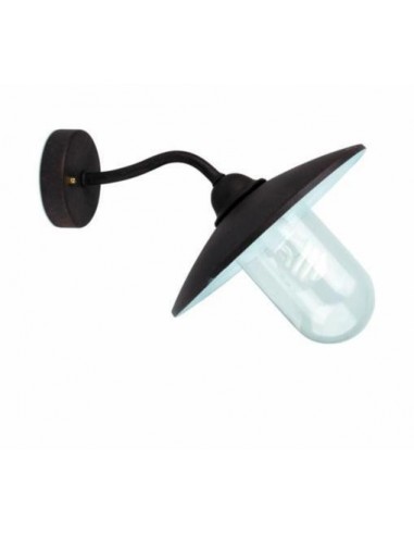 Aplique exterior FARO WALLY 74261 wally-2 marron oxido 1l sp e27 - Apliques exterior, Apliques exterior