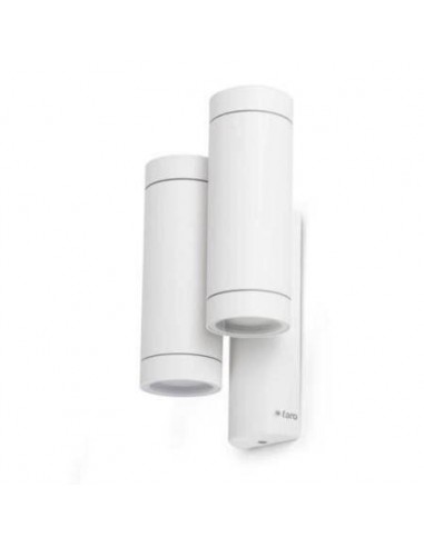 Aplique exterior FARO STEPS 75502 steps blanco doble gu10 - Apliques exterior, Apliques exterior