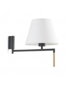 Estructura para aplique Ron 64400 Faro 1xe27 gris oscuro, Armazones para lámparas