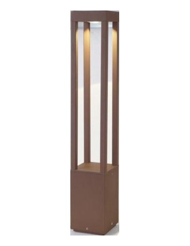 Baliza exterior FARO AGRA 70754 agra marron 1led 5w h 65cms - Balizas exterior, Balizas exterior