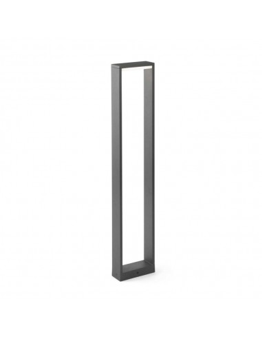 Baliza de jardin FARO ALP 74452 gris oscuro led 6w 3000k alto 80 cm IP54, Balizas exterior