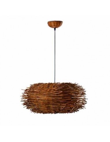 Lámpara rattan FARO NIDO 68153 nido d60 cms marron 1l e27, Estilo étnico y rattan