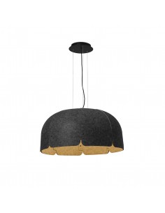 Lampara de techo Mute 20104 Faro gris oscuro-marron led 24w 4000k, Lámparas modernas