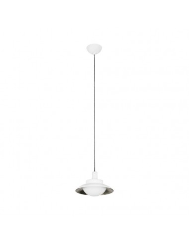 Lámparas colgantes SIDE 62137 FARO ø20cm blanco-niquel mate g9, Lámparas modernas