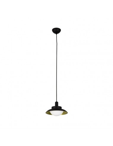 Lámparas colgantes SIDE 62138 FARO ø20cm negro-oro satinado g9, Lámparas modernas