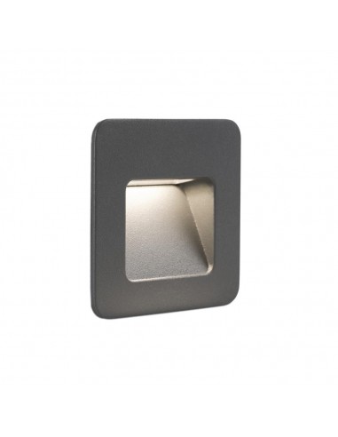 Empotrable exterior NASE 70398 FARO gris oscuro led 3w 3000k, Empotrables exterior