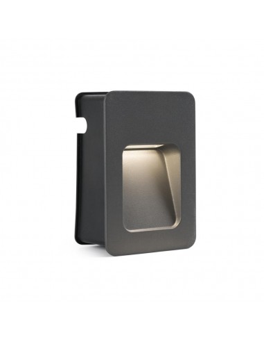 Empotrable exterior NASE 70399 FARO gris oscuro led 3w 3000k, Empotrables exterior