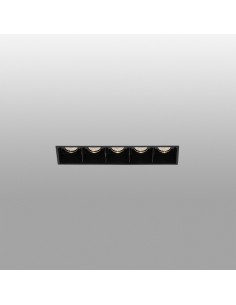 Empotrables TROOP 43706 FARO negro trimless 5x2w 3000k 30°, Lámparas modernas