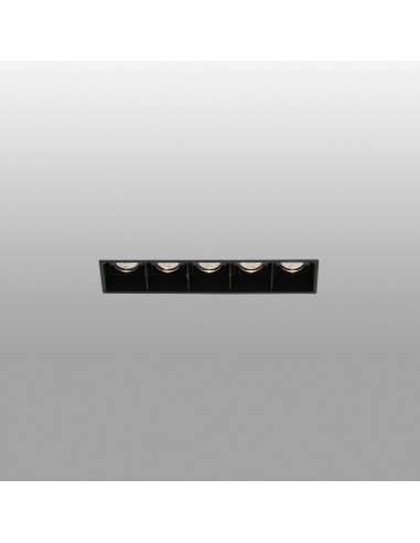 Empotrables TROOP 43706 FARO negro trimless 5x2w 3000k 30°, Lámparas modernas