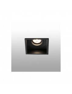 Empotrables HYDE 40121 FARO negro cuadrado orientable gu10, Lámparas modernas