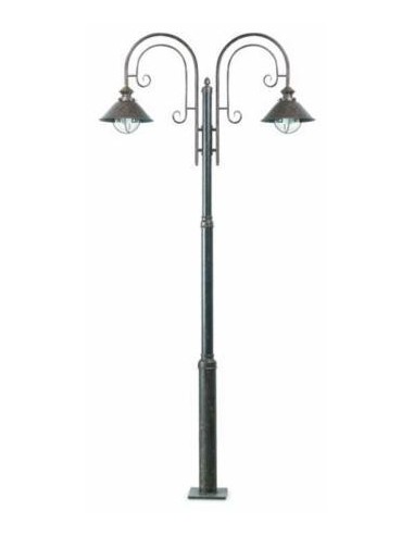 Farola FARO NAUTICA 71117 nautica-6 marron oxido 2l e27 - Farolas exterior, Farolas jardin