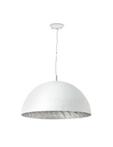 Lámpara de techo moderna FARO MAGMA 28398 magma-p 3l e27 blanco-plata ø70 cm, Lámparas modernas