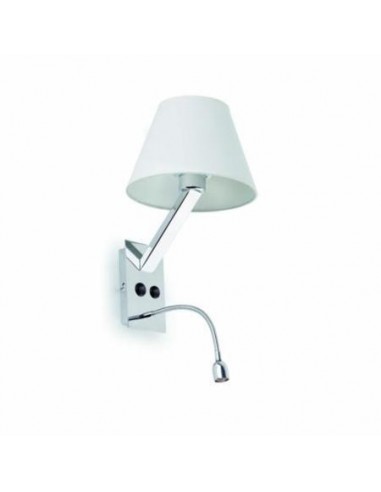 Aplique moderno FARO MOMA 68506 moma-2 con lector led blanco 1l e27, Lámparas para Hoteles