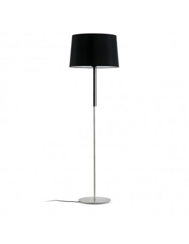 Pie de salón con pantalla FARO VOLTA 20030 negro E27 alto 151 cm, Lámparas modernas