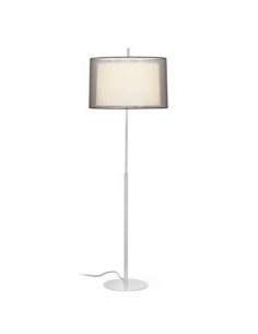 Pie de salón moderno FARO SABA 68547 saba niquel mate 1 e27 - Pies de salón, Lámparas modernas